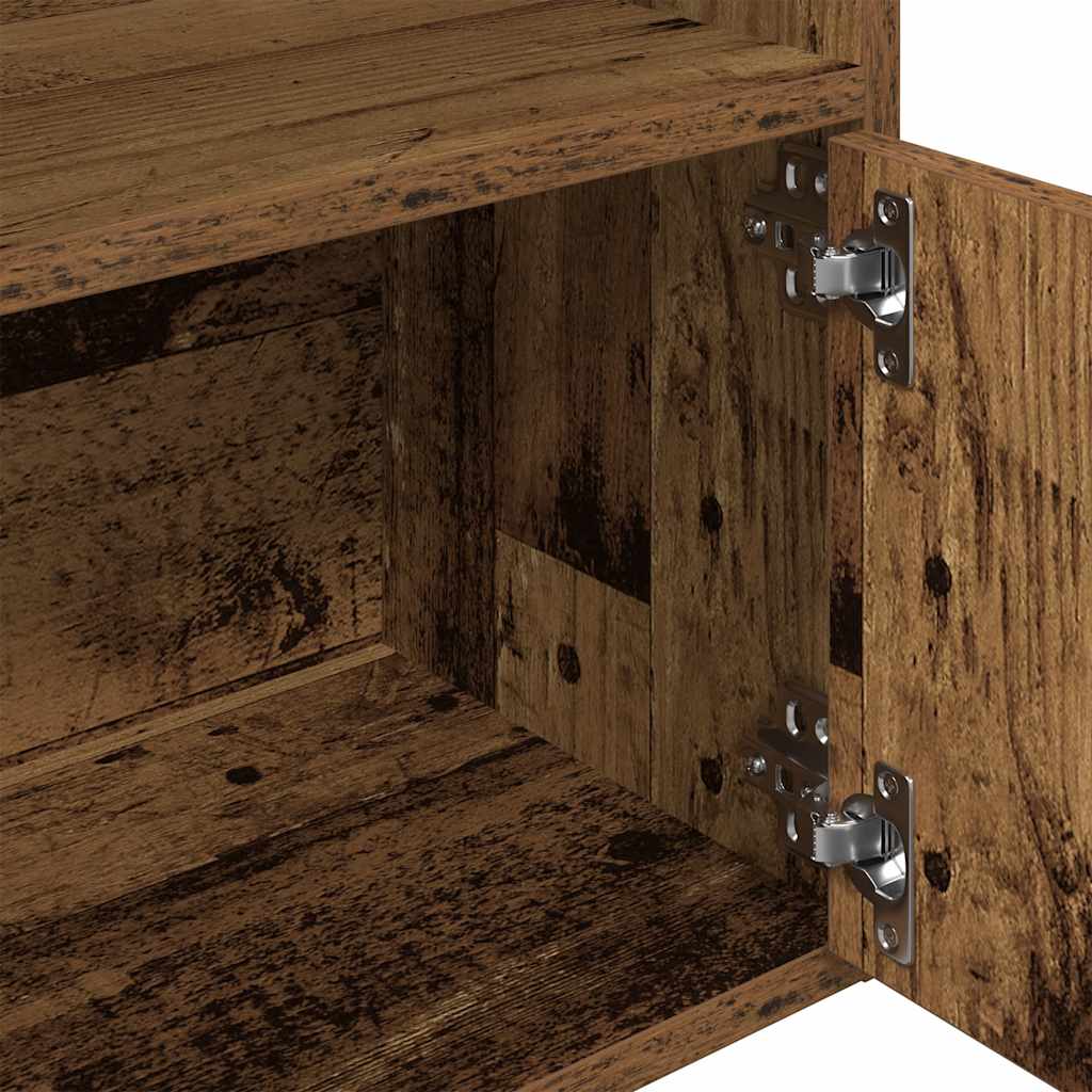 Bookcase Old Wood 31x24x127 cm Engineered Wood