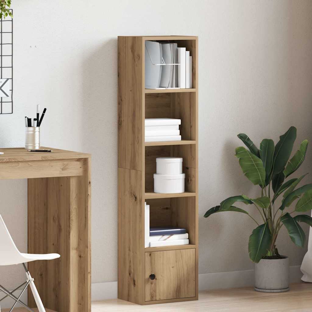 Bookcase Artisan Oak 31x24x127 cm Engineered Wood