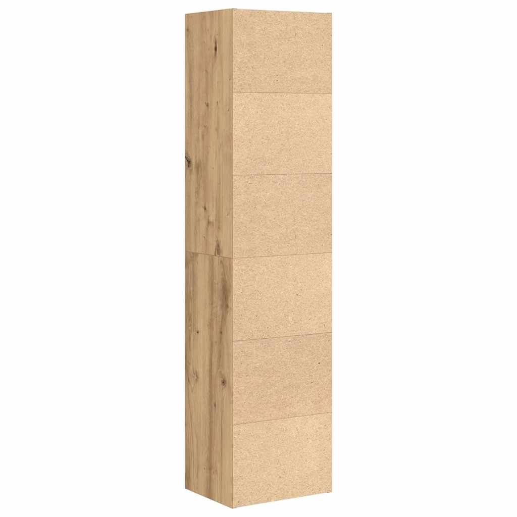 Bookcase Artisan Oak 31x24x127 cm Engineered Wood