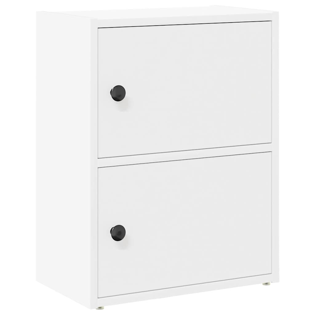 Bookcase White 40x24x52 cm Engineered Wood