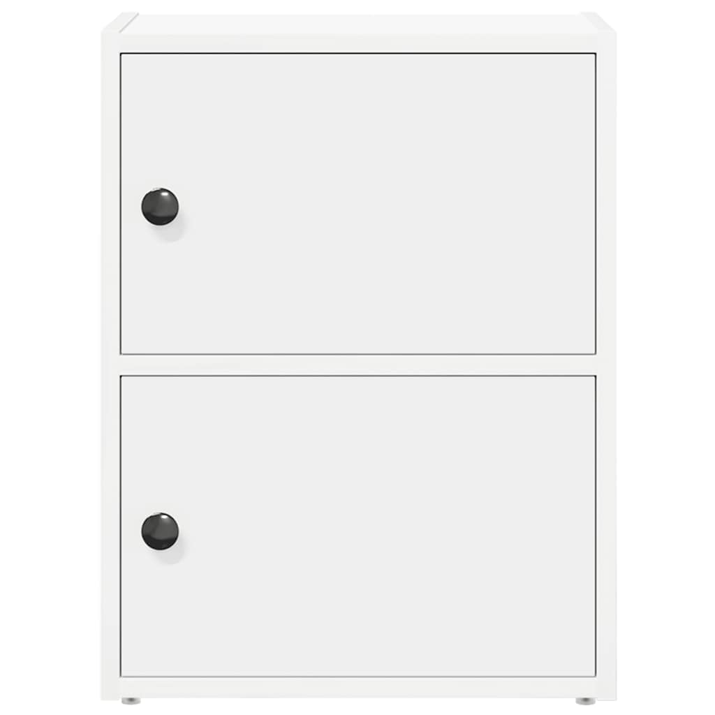 Bookcase White 40x24x52 cm Engineered Wood