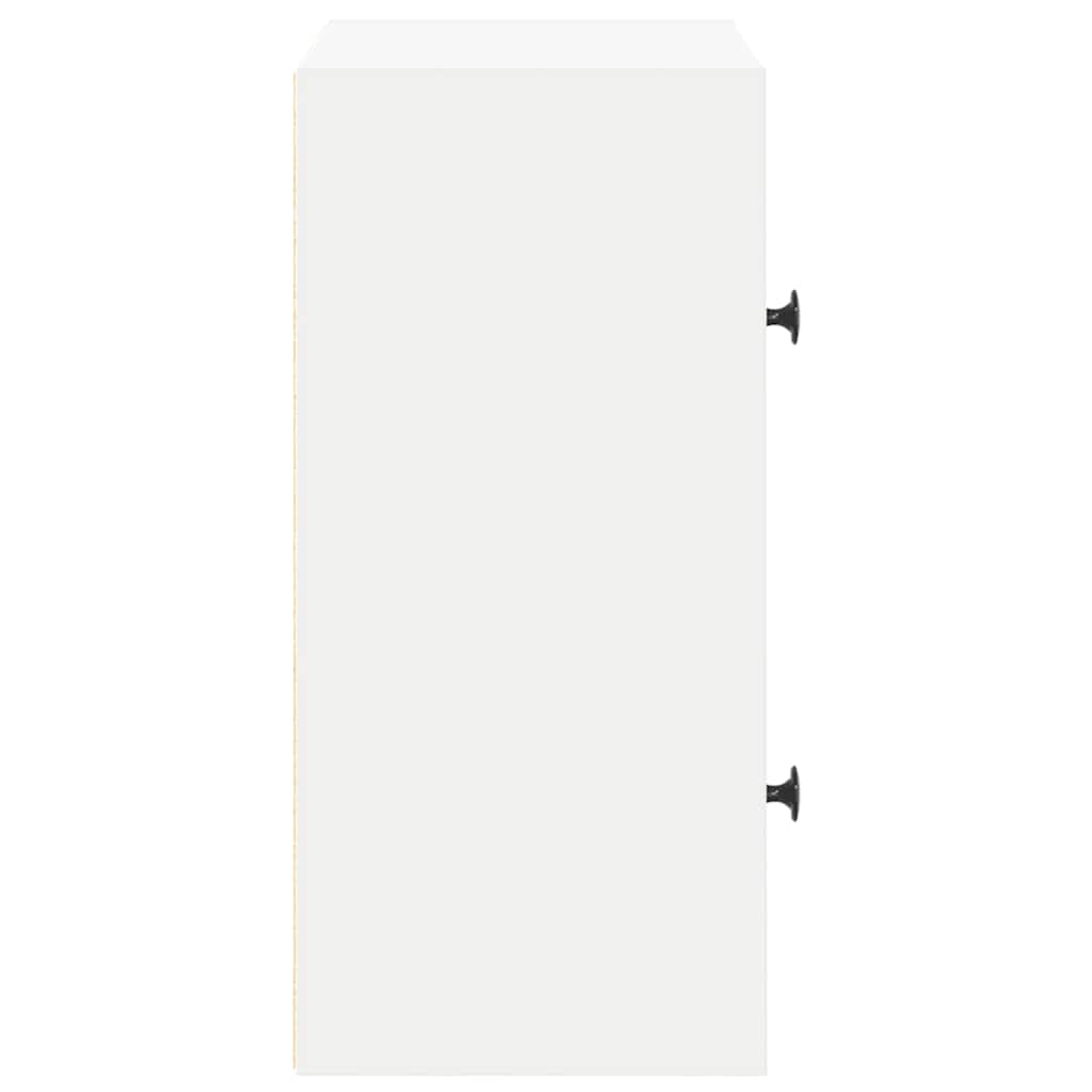 Bookcase White 40x24x52 cm Engineered Wood