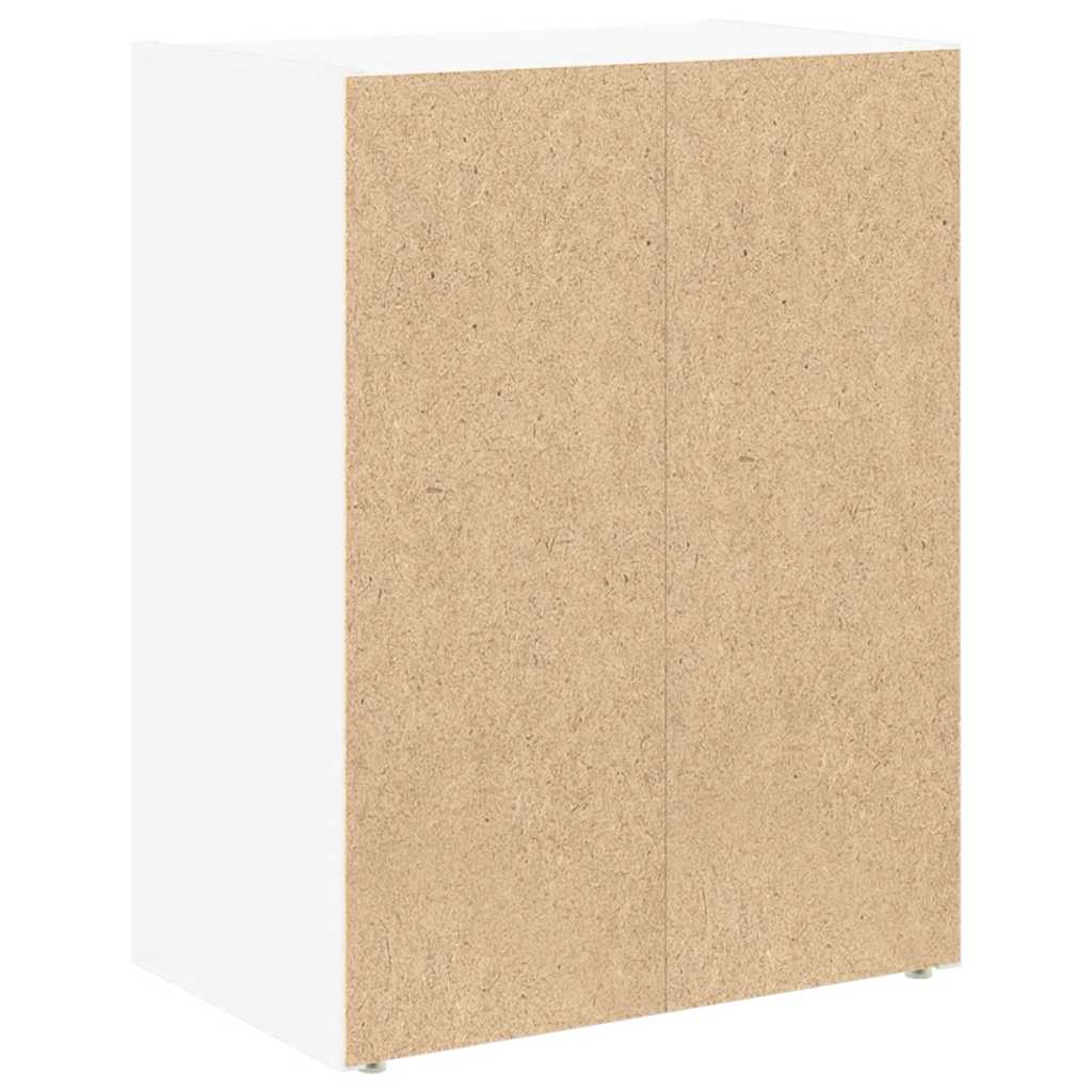 Bookcase White 40x24x52 cm Engineered Wood