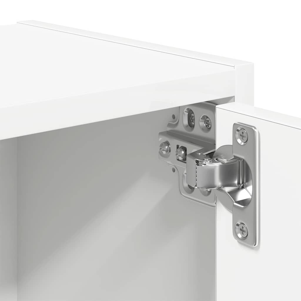 Bookcase White 40x24x52 cm Engineered Wood