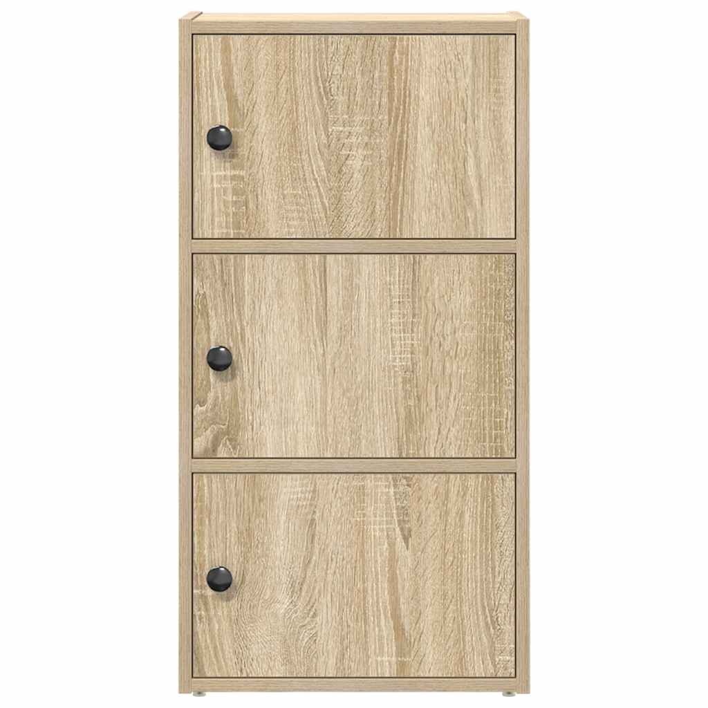 Bookcase Sonoma Oak 40x24x77 cm Engineered Wood