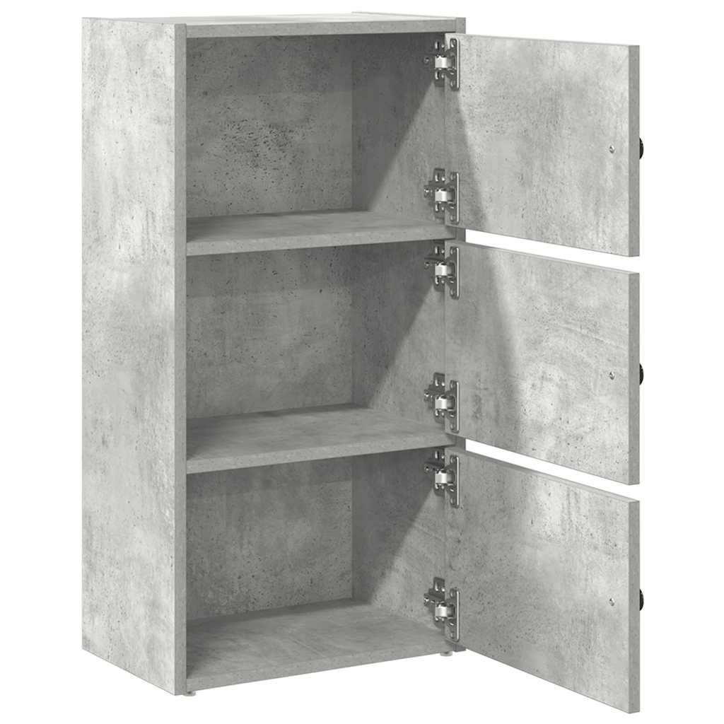 Bookcase Concrete Grey 40x24x77 cm Engineered Wood