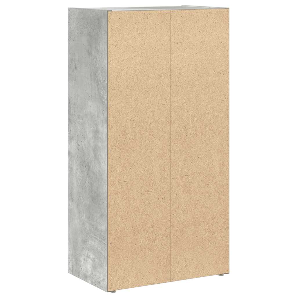 Bookcase Concrete Grey 40x24x77 cm Engineered Wood