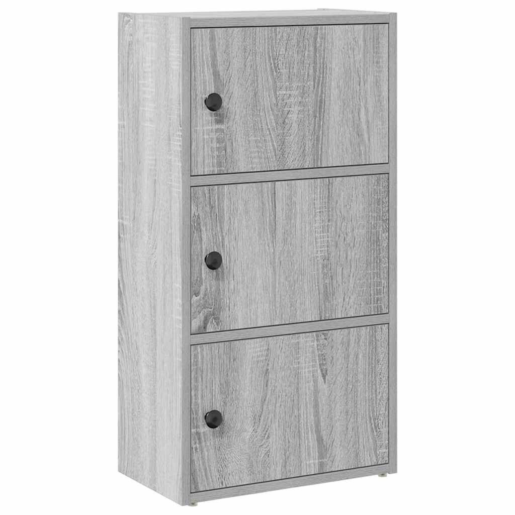 Bookcase Grey Sonoma 40x24x77 cm Engineered Wood