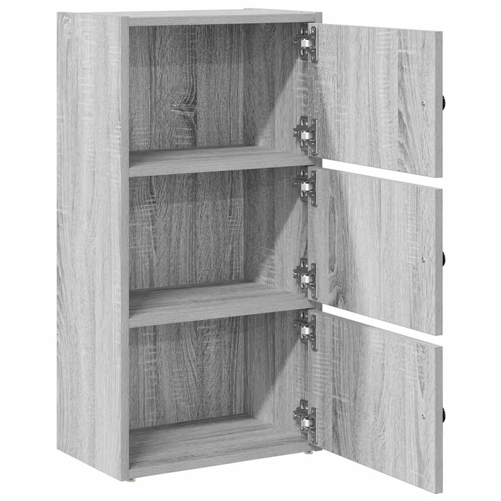 Bookcase Grey Sonoma 40x24x77 cm Engineered Wood