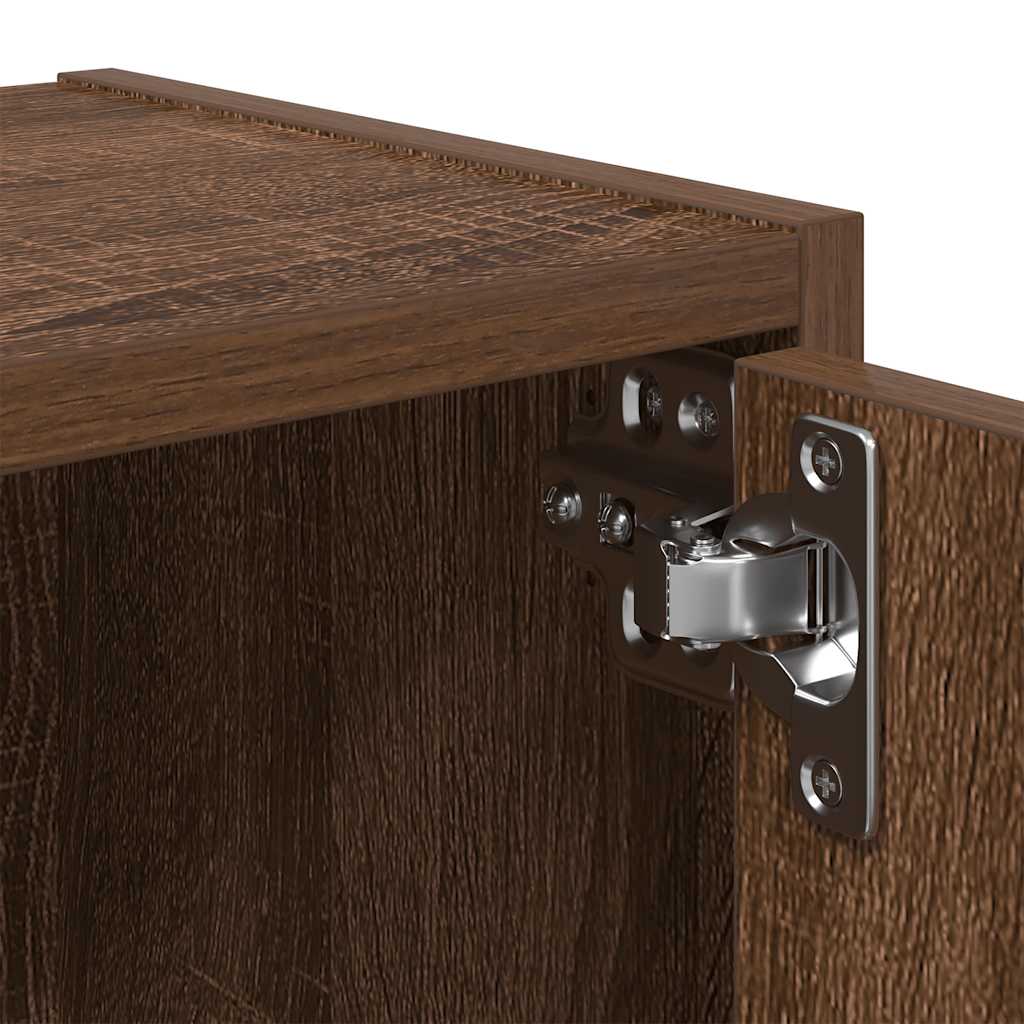 Bookcase Brown Oak 40x24x77 cm Engineered Wood