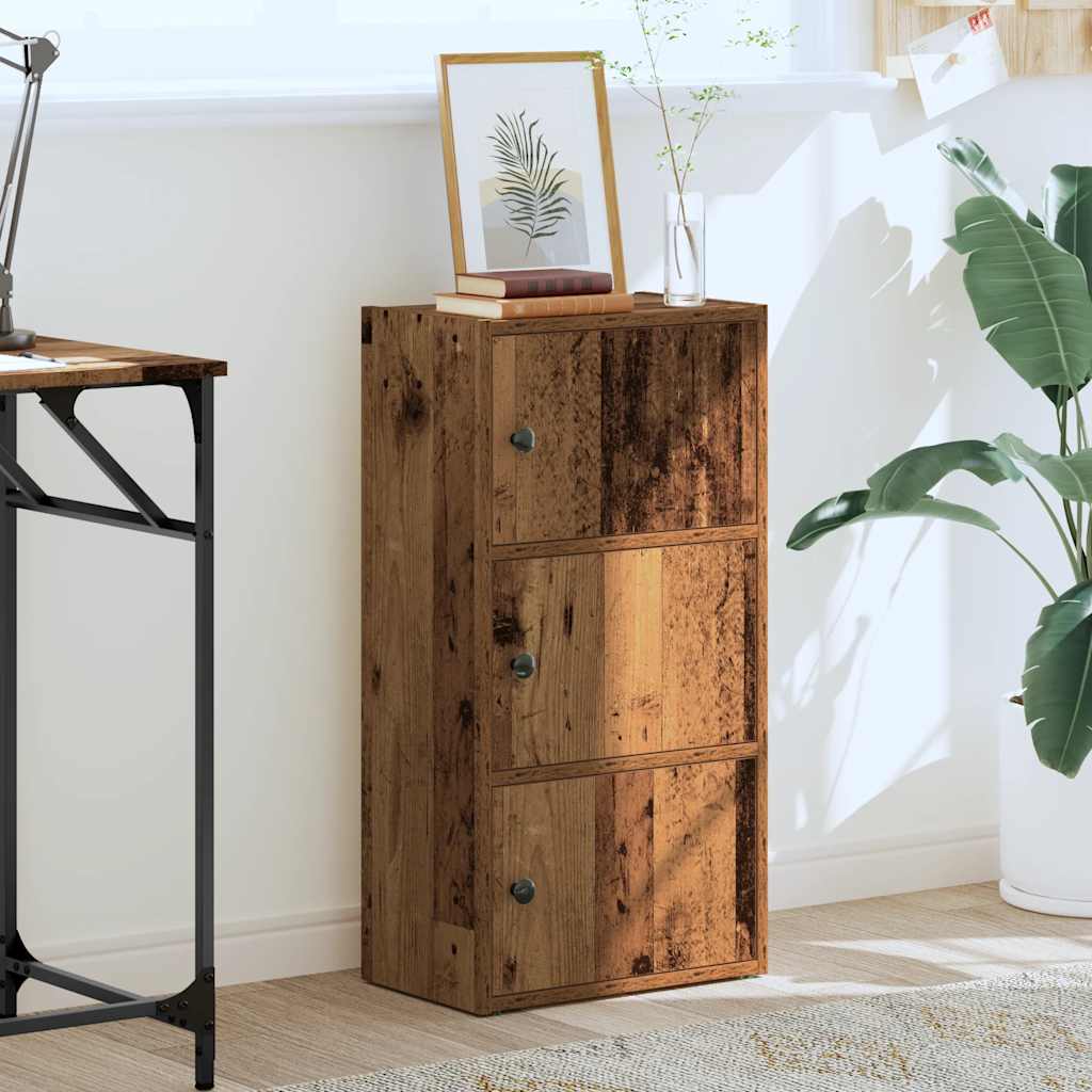 Bookcase Old Wood 40x24x77 cm Engineered Wood