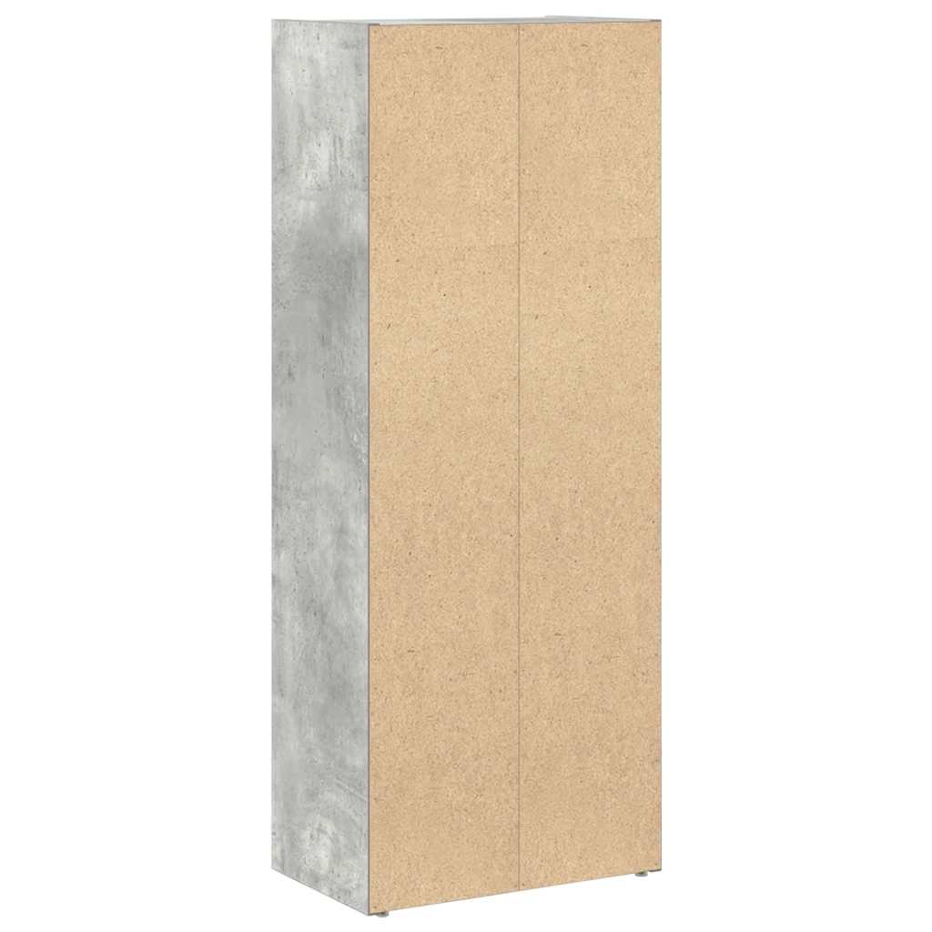 Bookcase Concrete Grey 40x24x102 cm Engineered Wood