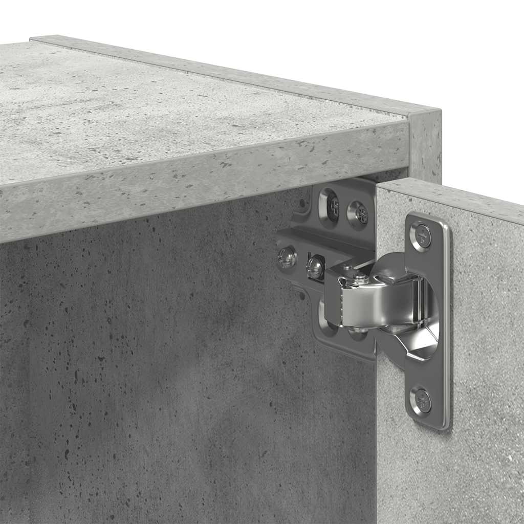 Bookcase Concrete Grey 40x24x102 cm Engineered Wood