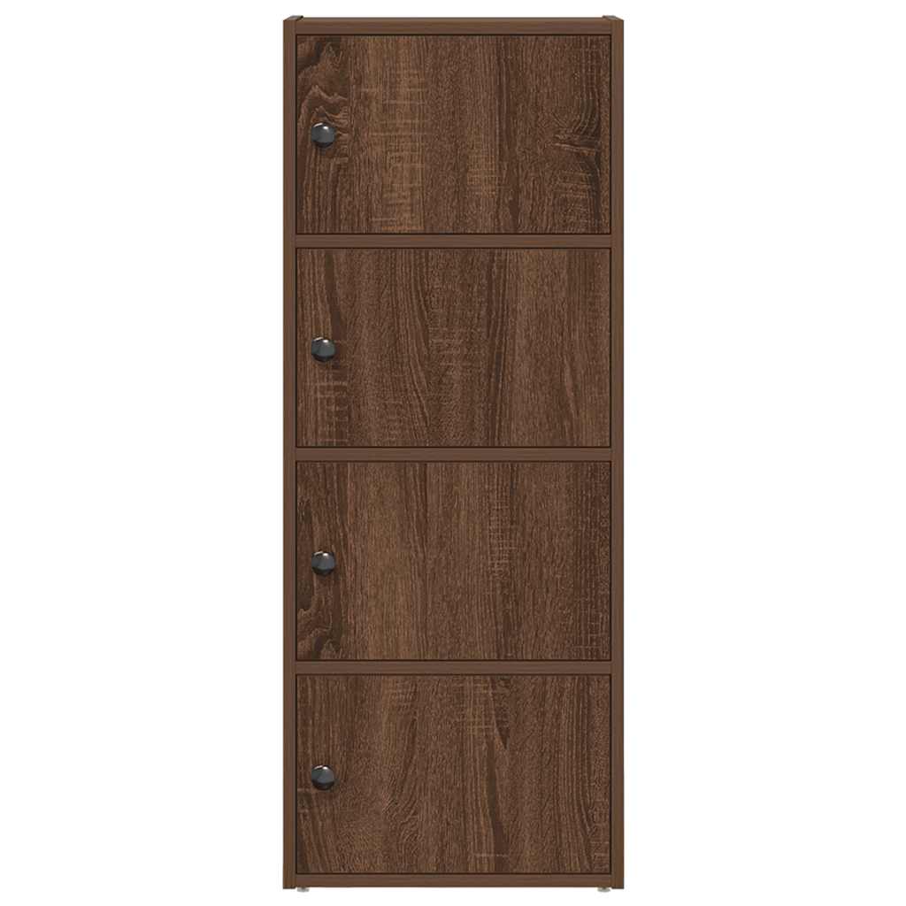 Bookcase Brown Oak 40x24x102 cm Engineered Wood