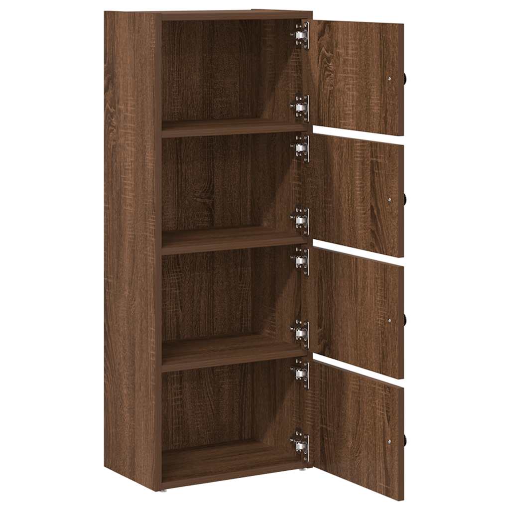 Bookcase Brown Oak 40x24x102 cm Engineered Wood