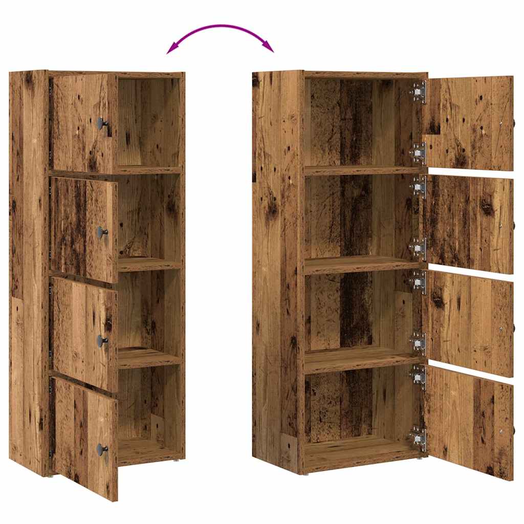 Bookcase Old Wood 40x24x102 cm Engineered Wood