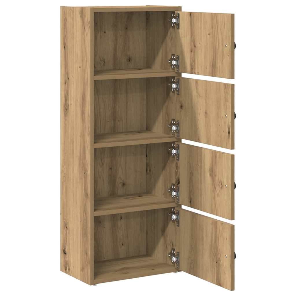 Bookcase Artisan Oak 40x24x102 cm Engineered Wood