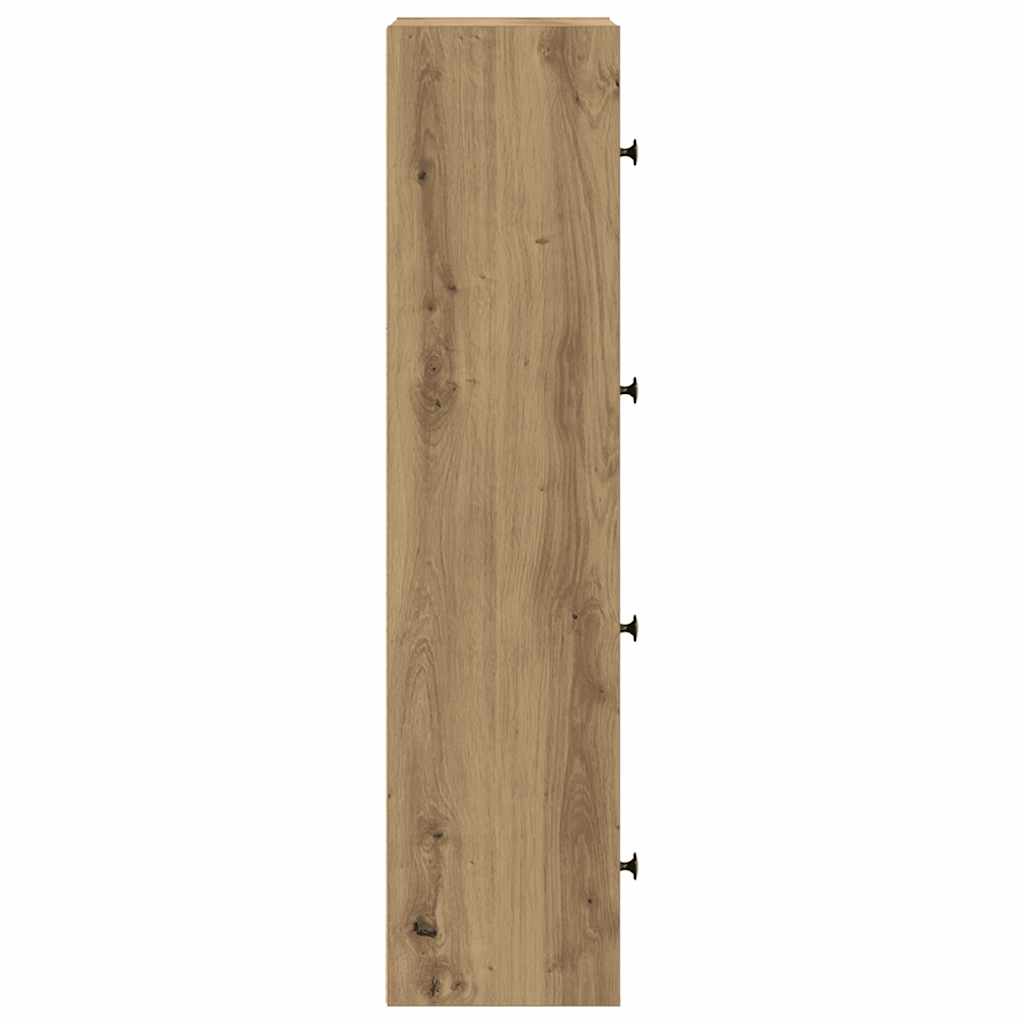 Bookcase Artisan Oak 40x24x102 cm Engineered Wood