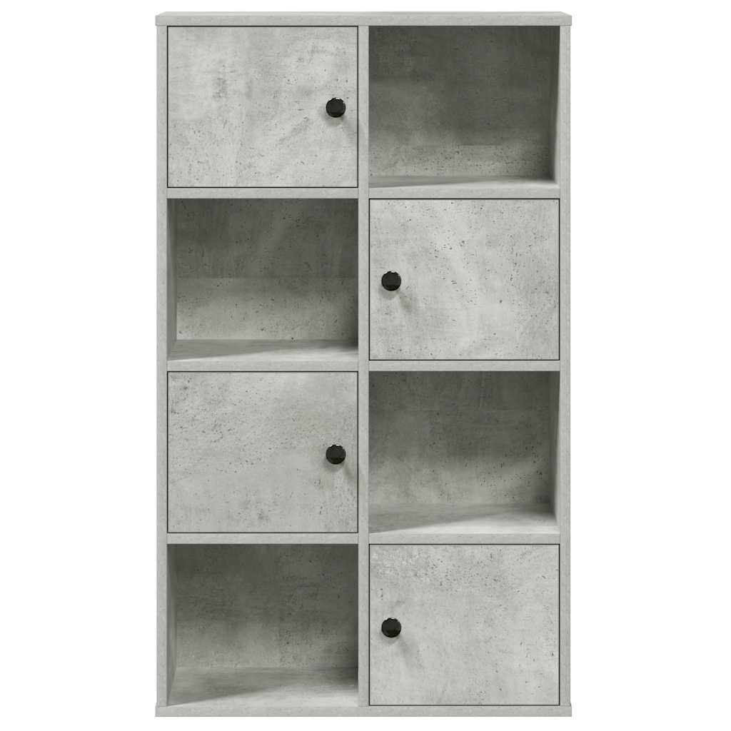 Bookcase Concrete Grey 60x24x101.5 cm Engineered Wood