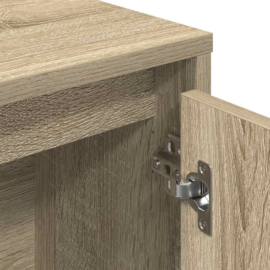 Bookcase Sonoma Oak 89x24x101.5 cm Engineered Wood