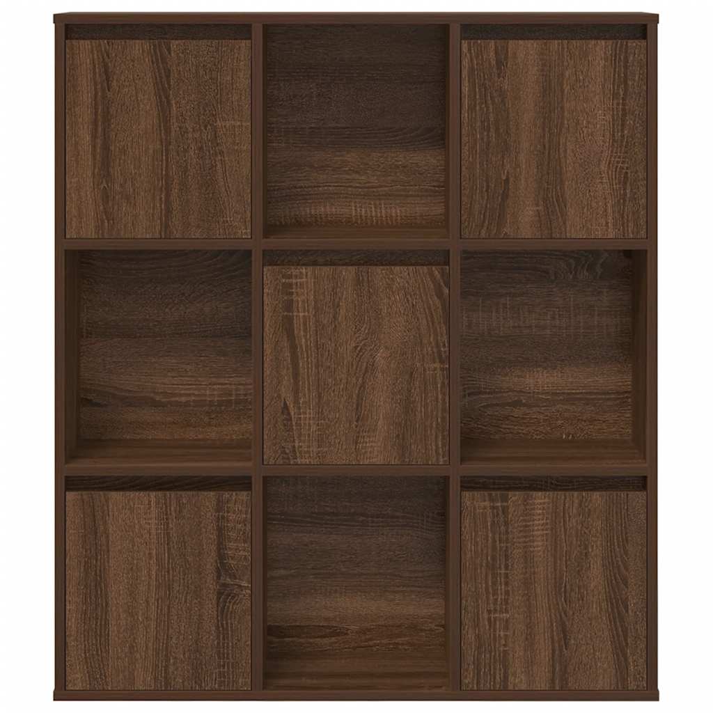 Bookcase Brown Oak 89x24x101.5 cm Engineered Wood