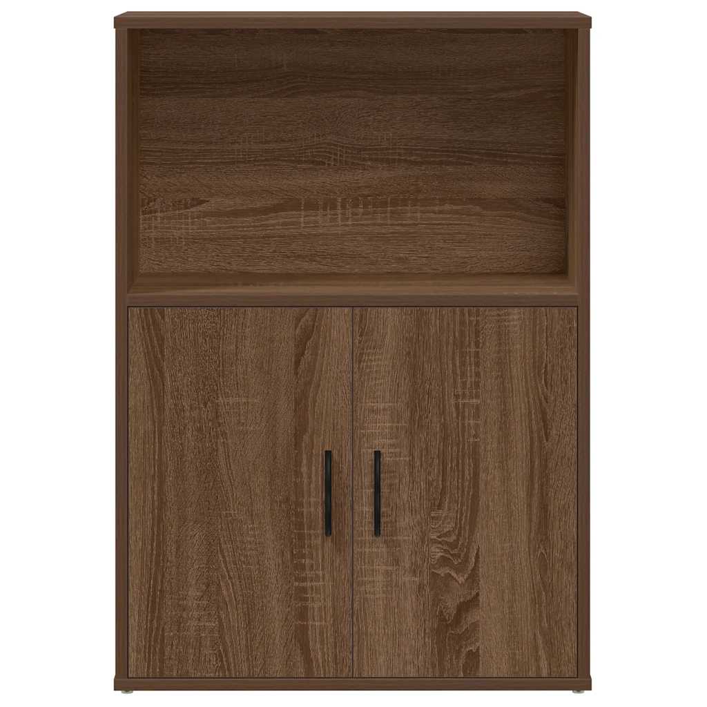 Bookcase Brown Oak 60x24x85 cm Engineered Wood