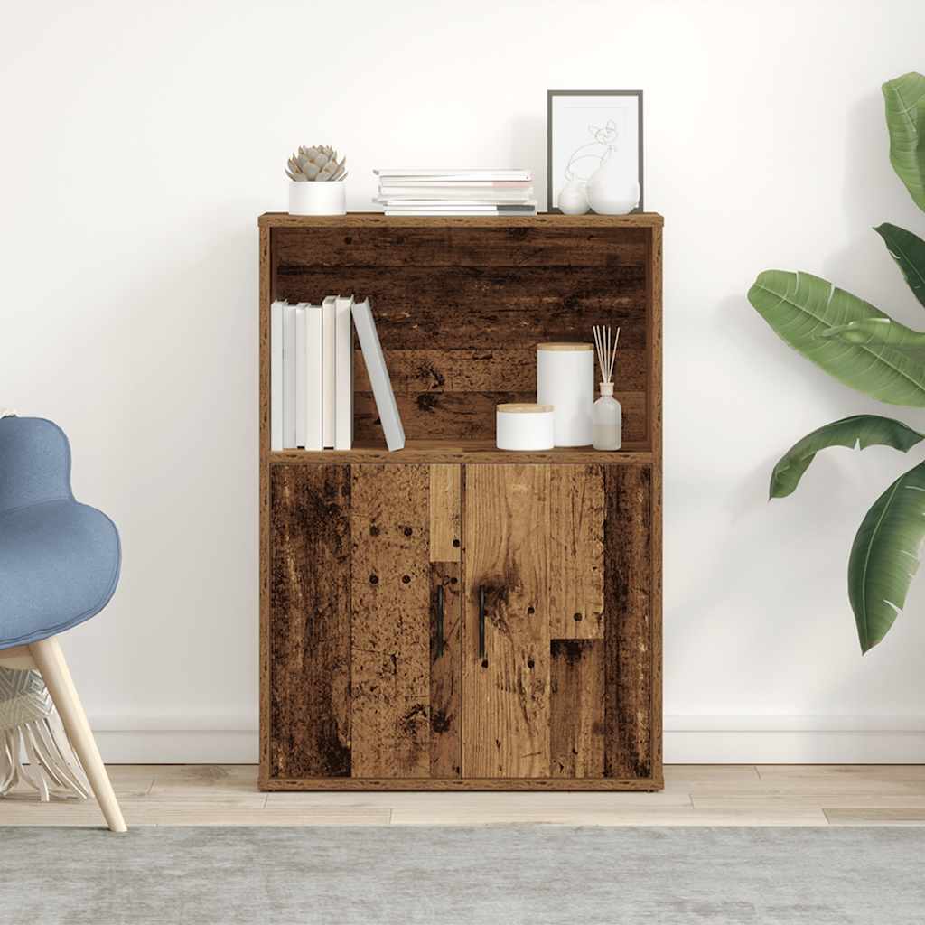 Bookcase Old Wood 60x24x85 cm Engineered Wood