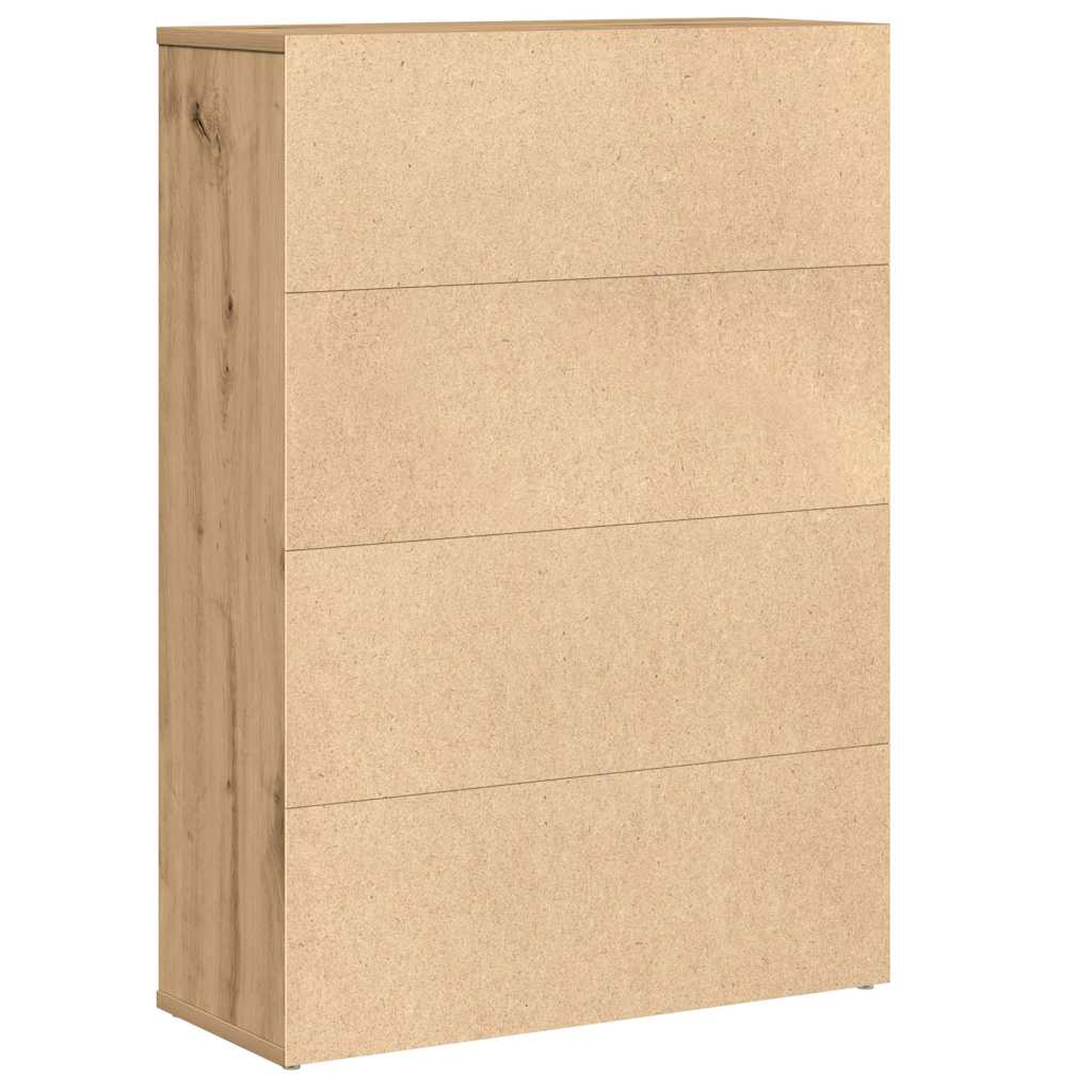 Bookcase Artisan Oak 60x24x85 cm Engineered Wood