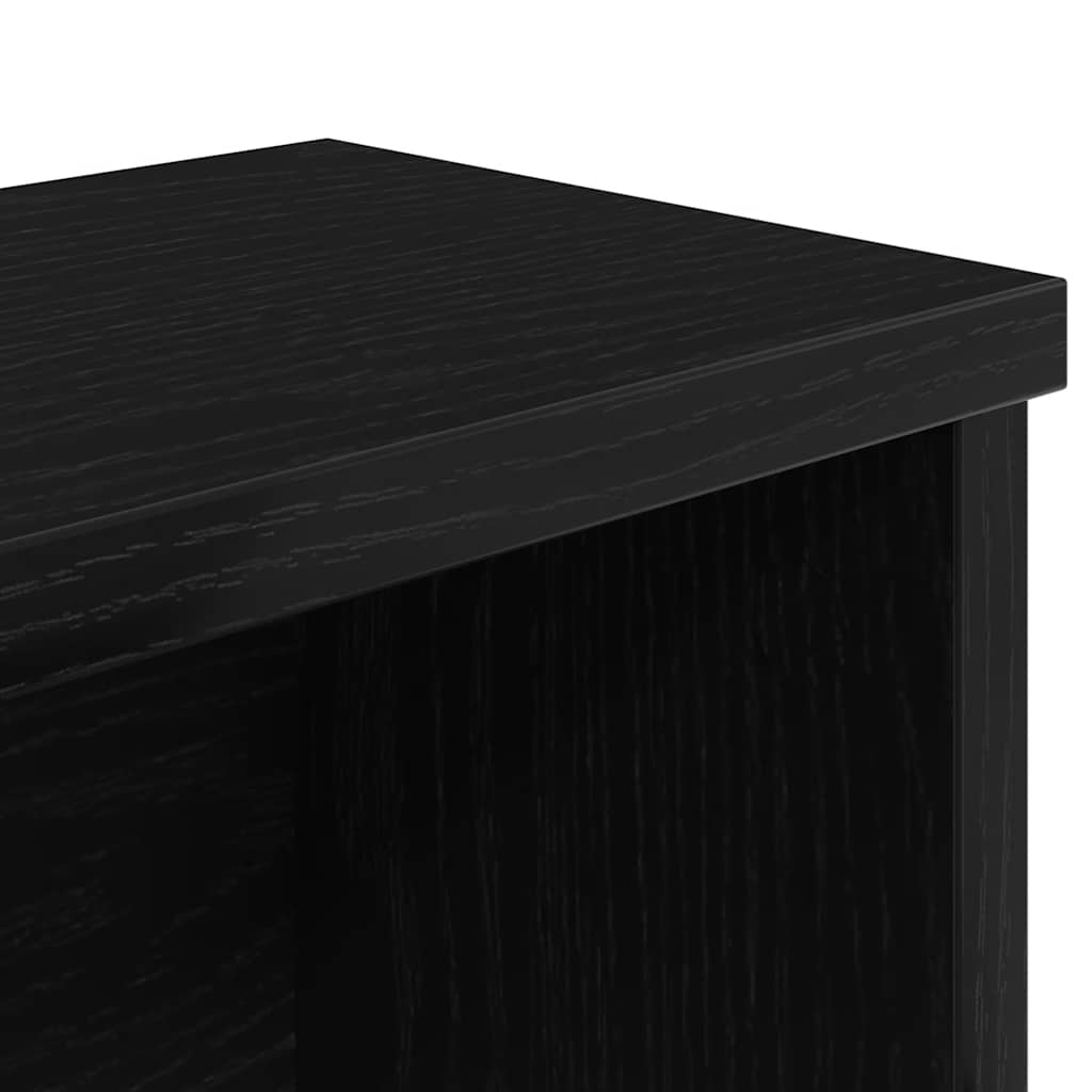 Kitchen Rack Stackable Black 50x15x16 cm Engineered Wood