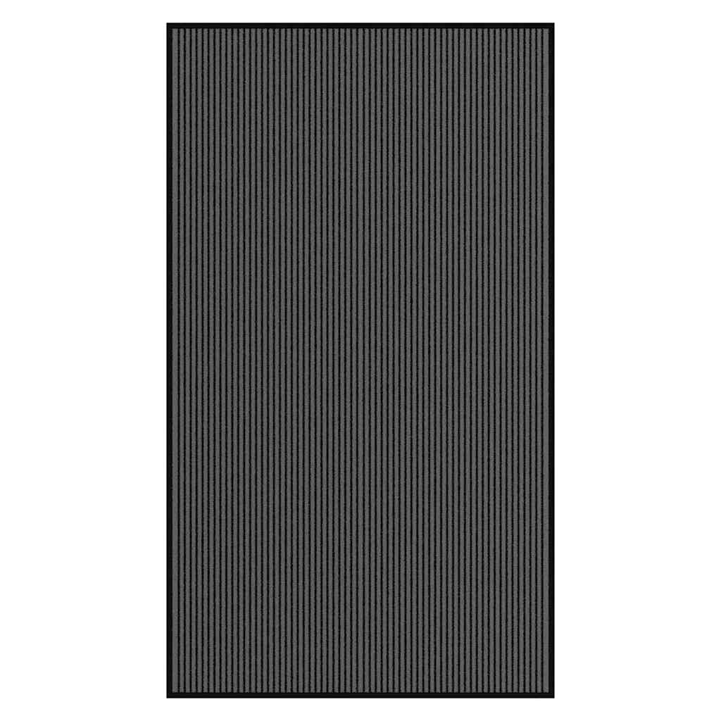 Doormat Stripe Black And Grey