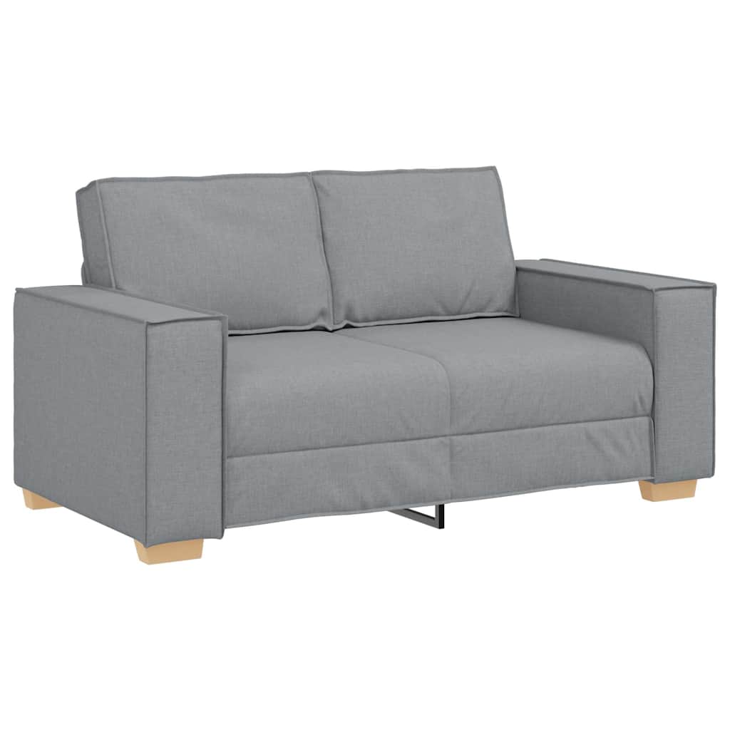 Sofa Set with Cushion 3 pcs Grey 220 x 78 x 84 cm Fabric