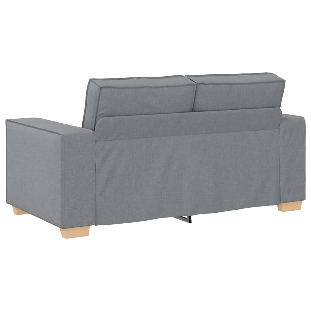 Sofa Set with Cushion 3 pcs Grey 220 x 78 x 84 cm Fabric