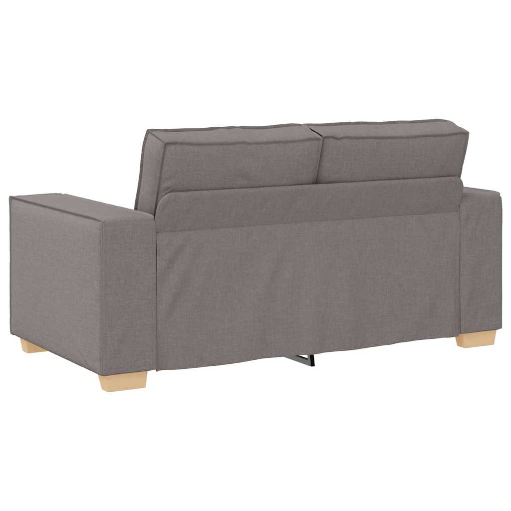 Sofa Set with Cushion 3 pcs Taupe 220 x 78 x 84 cm Fabric