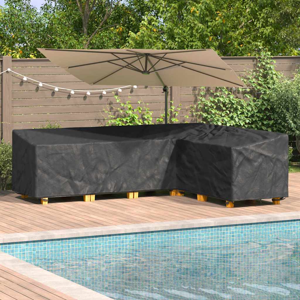 Outdoor Furniture Cover Black 286 x 222 x 80 cm 210D fabric