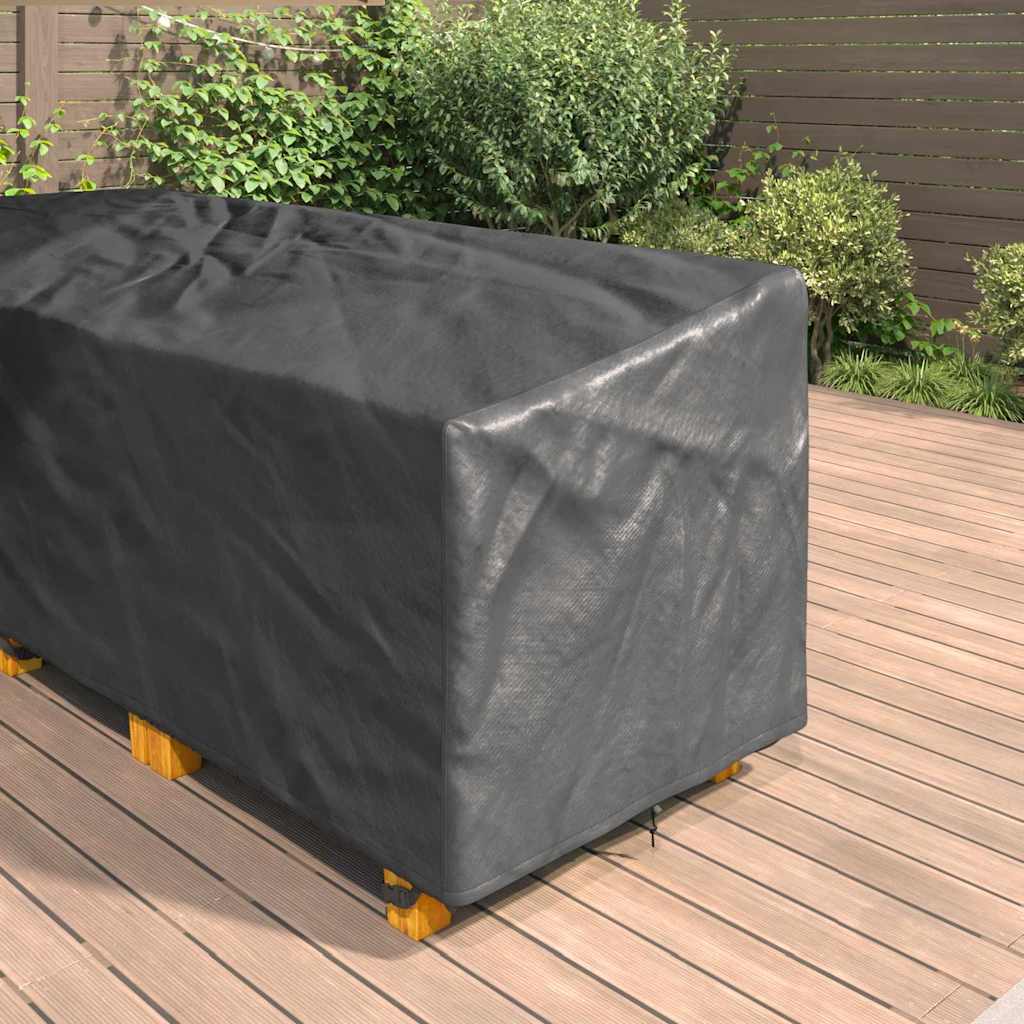 Outdoor Furniture Cover Black 286 x 222 x 80 cm 600D fabric