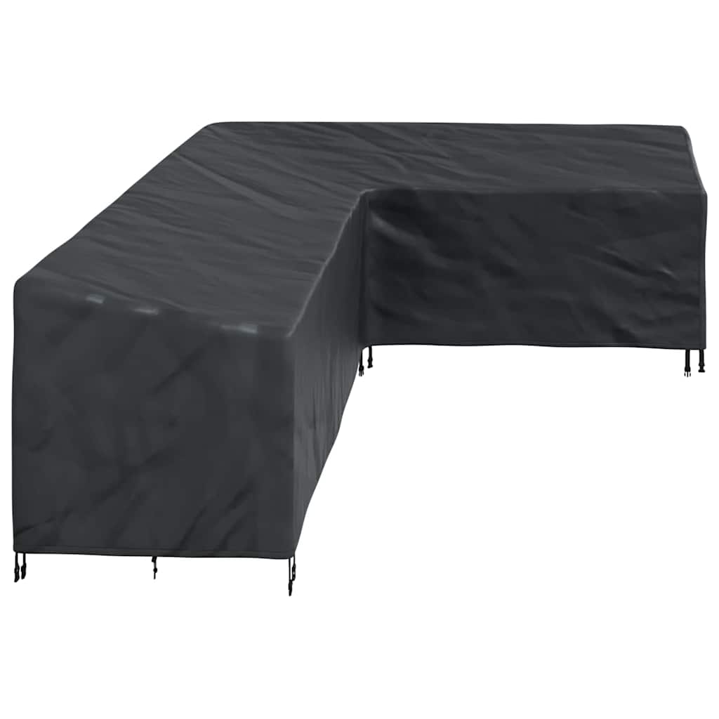 Outdoor Furniture Cover Black 286 x 222 x 80 cm 600D fabric