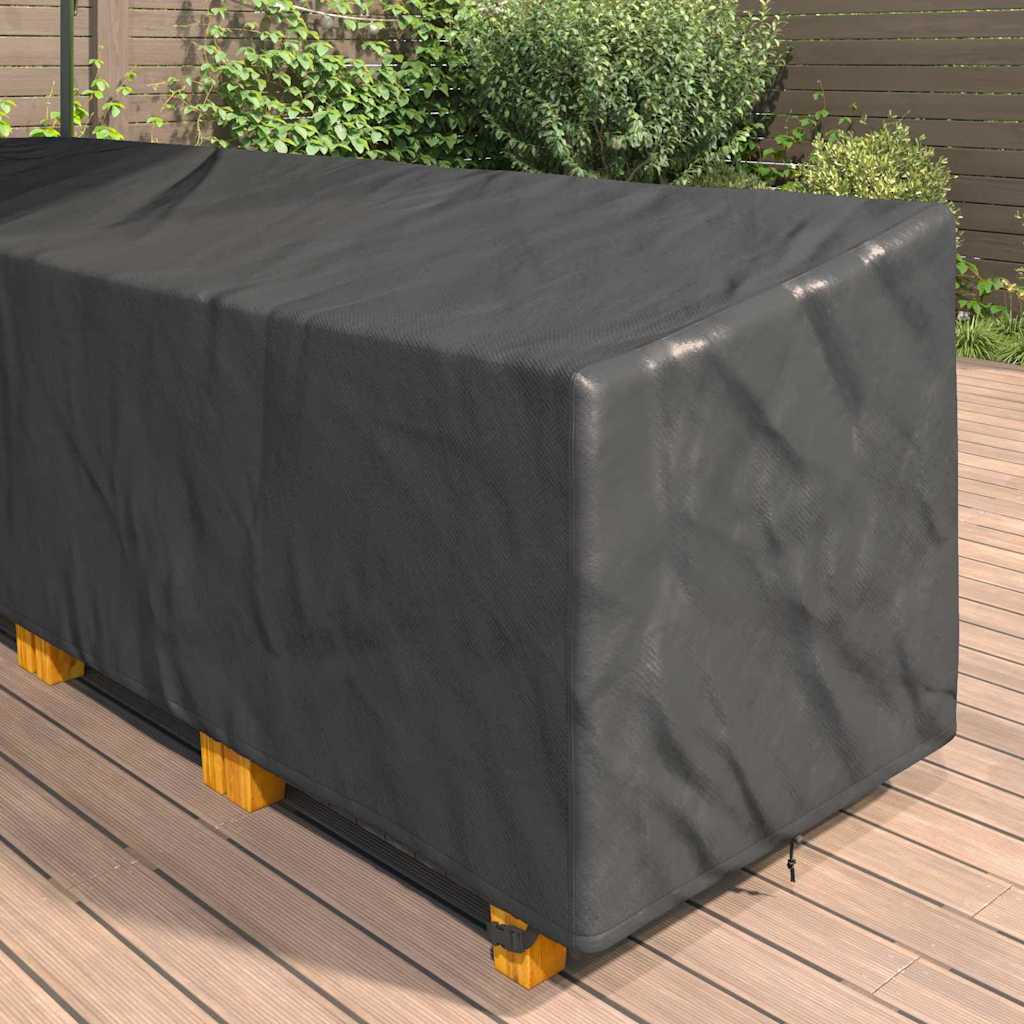 Outdoor Furniture Cover Black 286 x 222 x 80 cm 420D fabric