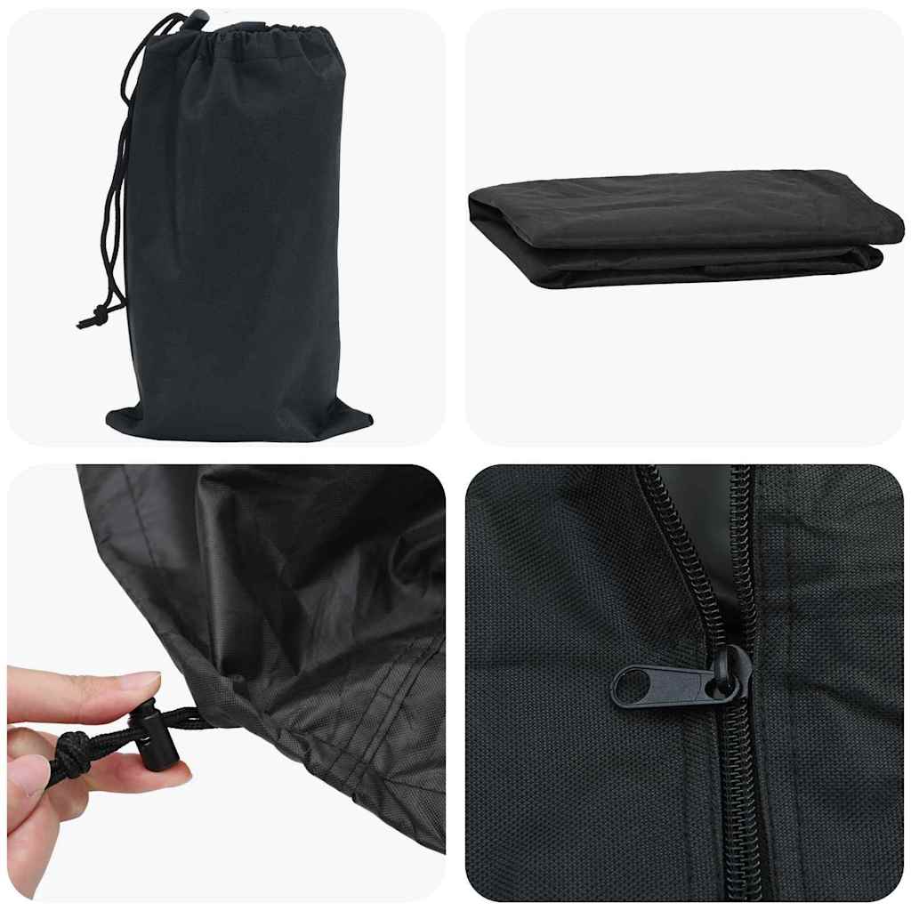 Outdoor Furniture Cover Black 122 x 61 x 106 cm 600D fabric