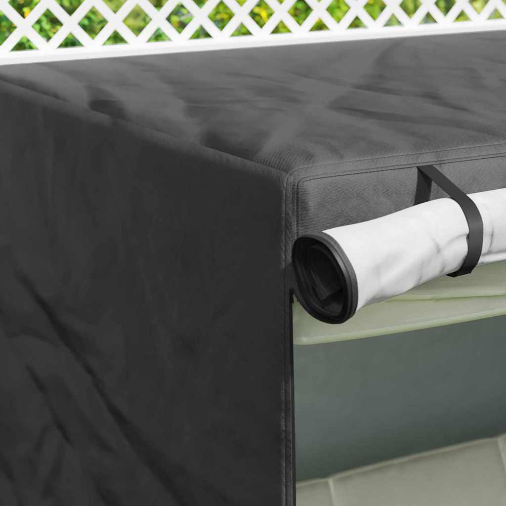 Outdoor Swing Cover Black 175 x 125 x 160 cm 600D fabric