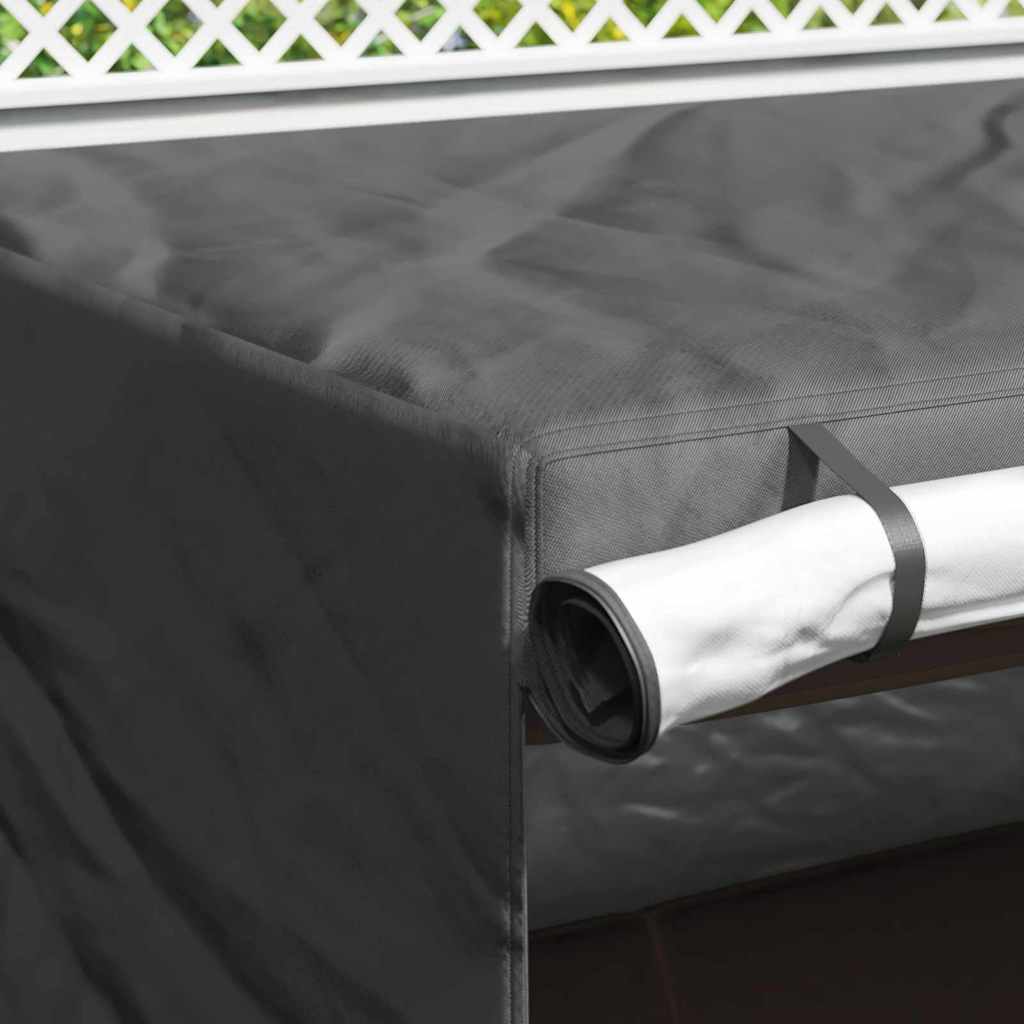 Outdoor Swing Cover Black 220 x 125 x 170 cm 210D Oxford Fabric