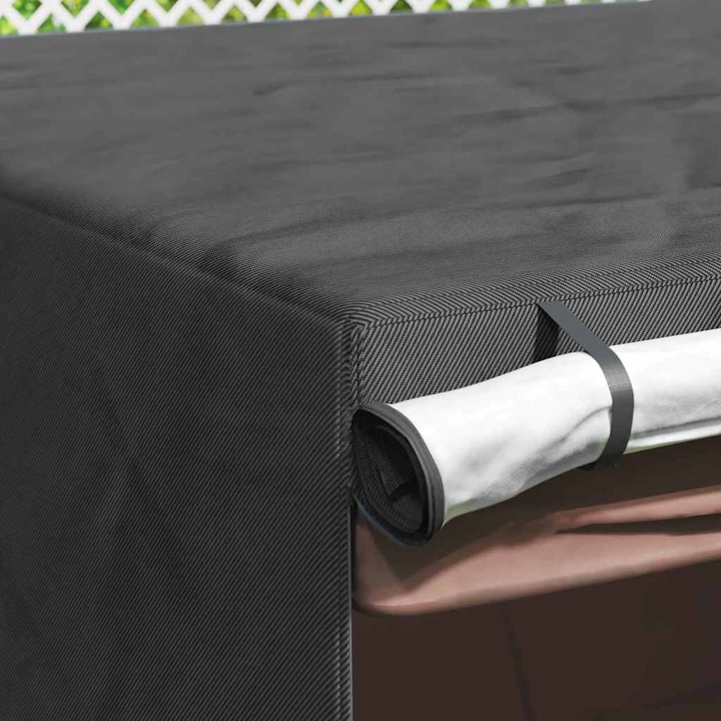 Outdoor Swing Cover Black 250 x 250 x 160 cm 420D Oxford Fabric