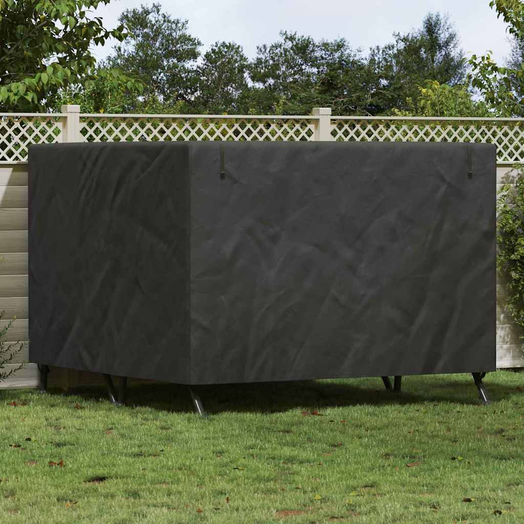Outdoor Swing Cover Black 250 x 250 x 160 cm 600D Oxford Fabric