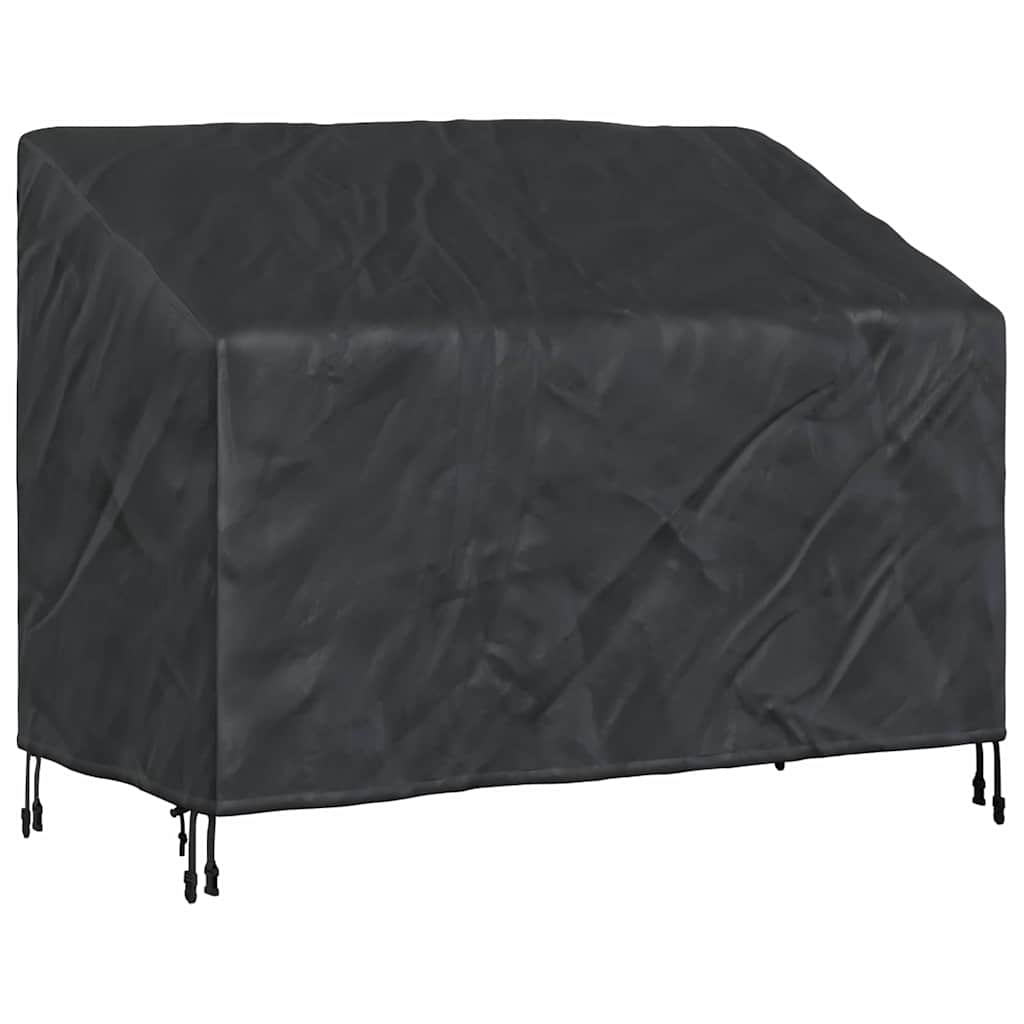 Garden Bench Cover Black 134 x 70 x 65 / 94 cm 210D fabric