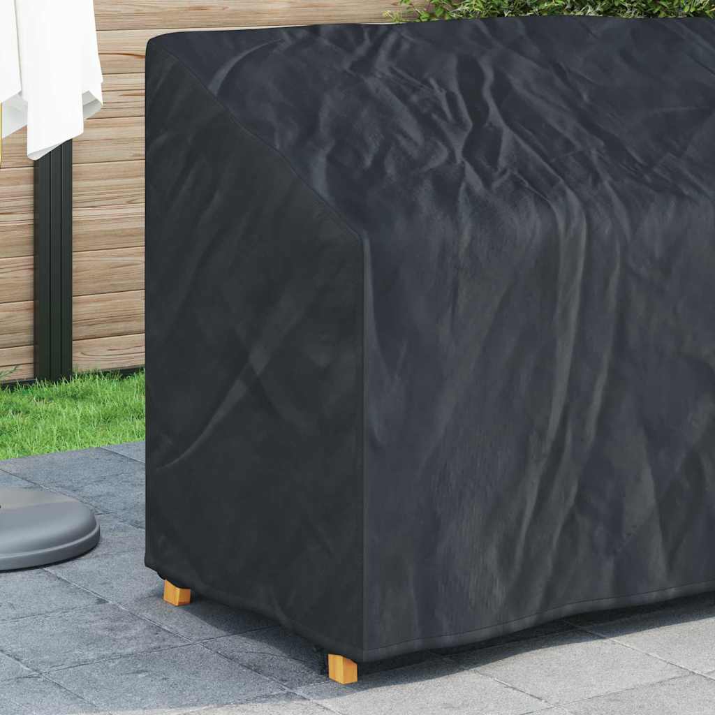 Garden Bench Cover Black 134 x 70 x 65 / 94 cm 420D fabric
