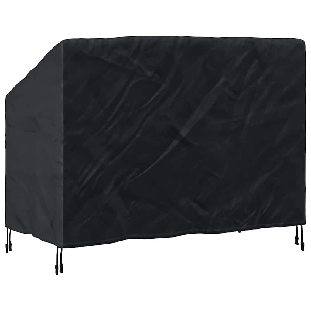 Garden Bench Cover Black 134 x 70 x 65 / 94 cm 600D fabric