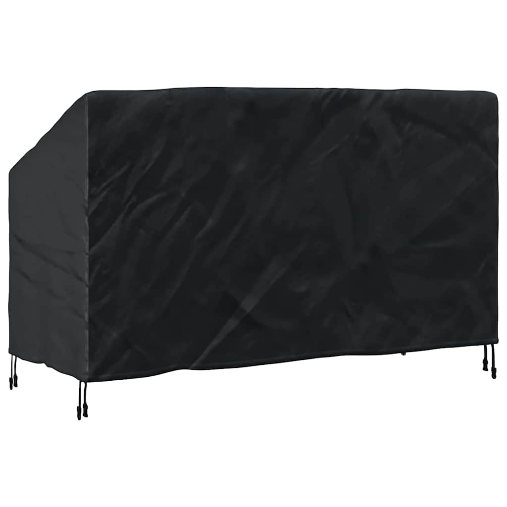 Garden Bench Cover Black 165 x 70 x 65 / 94 cm 600D fabric