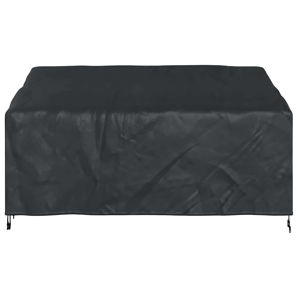 Garden Bench Cover Black 185 x 85 x 65 / 94 cm 420D fabric