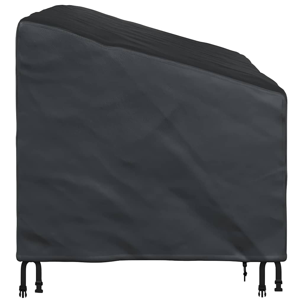 Garden Bench Cover Black 160 x 100 x 61 / 89 cm 210D fabric