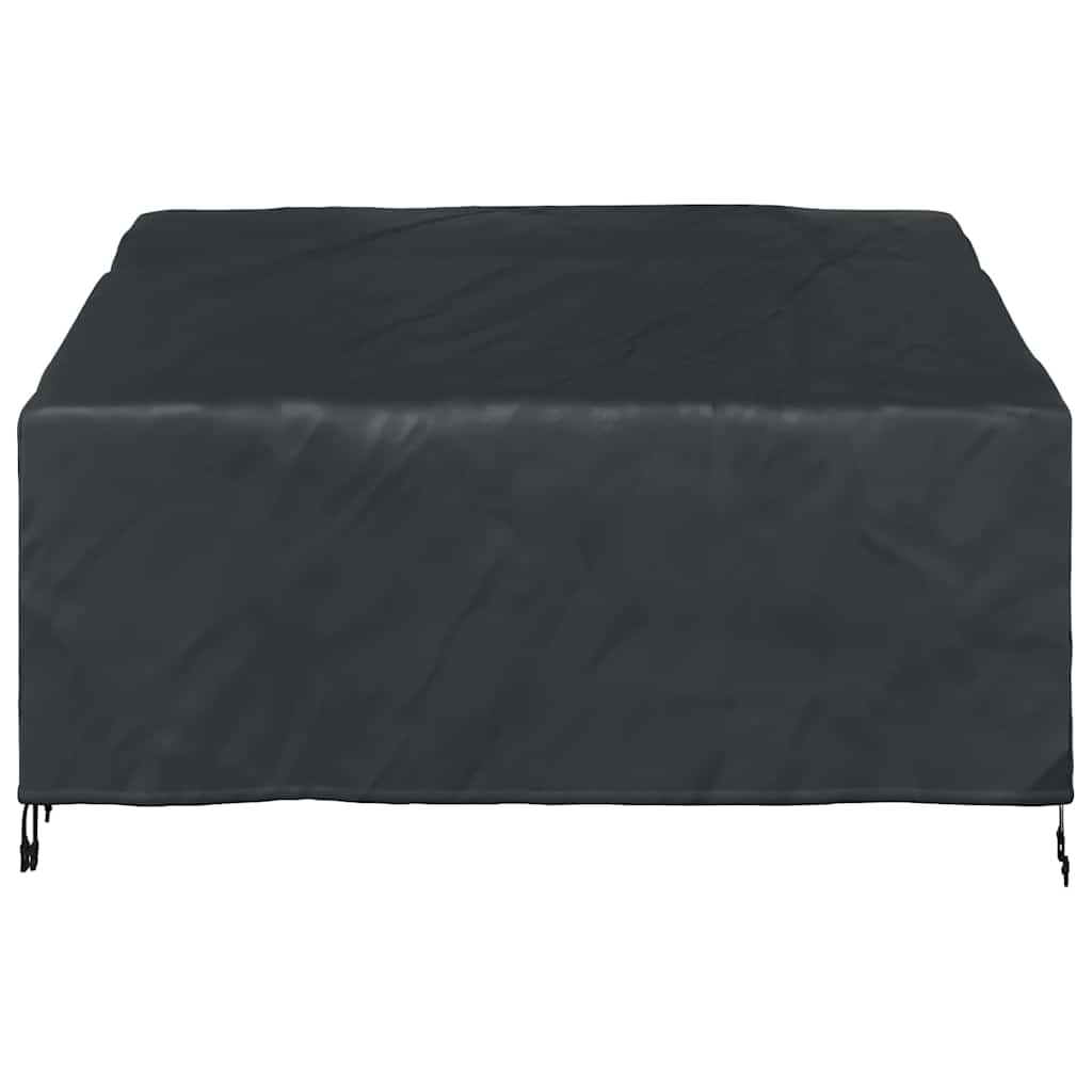 Garden Bench Cover Black 160 x 100 x 61 / 89 cm 600D fabric