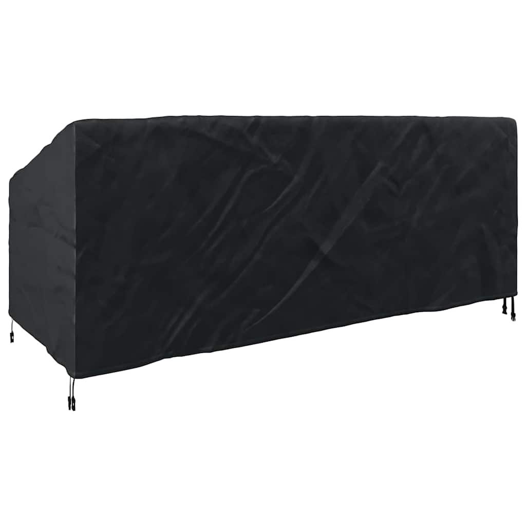 Garden Bench Cover Black 200 x 100 x 89 cm 420D oxford fabric